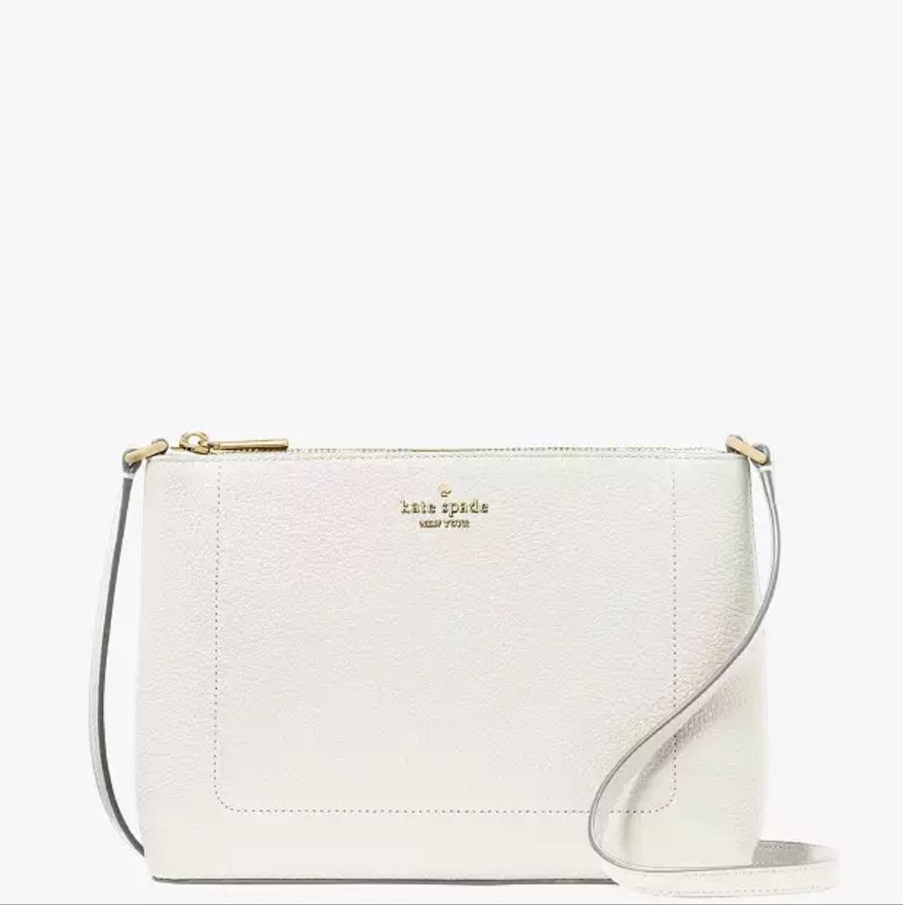🎉 KATE SPADE LEILA MED CROSSBODY - Meringue 🌸 Free Ship - Picture 9 of 12